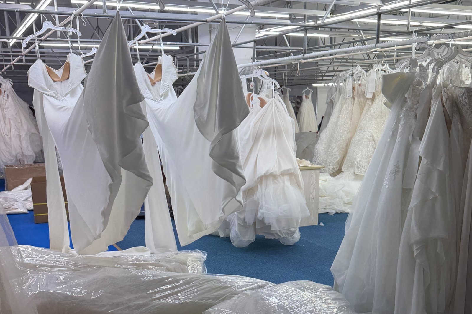 wedding dress sample testing process