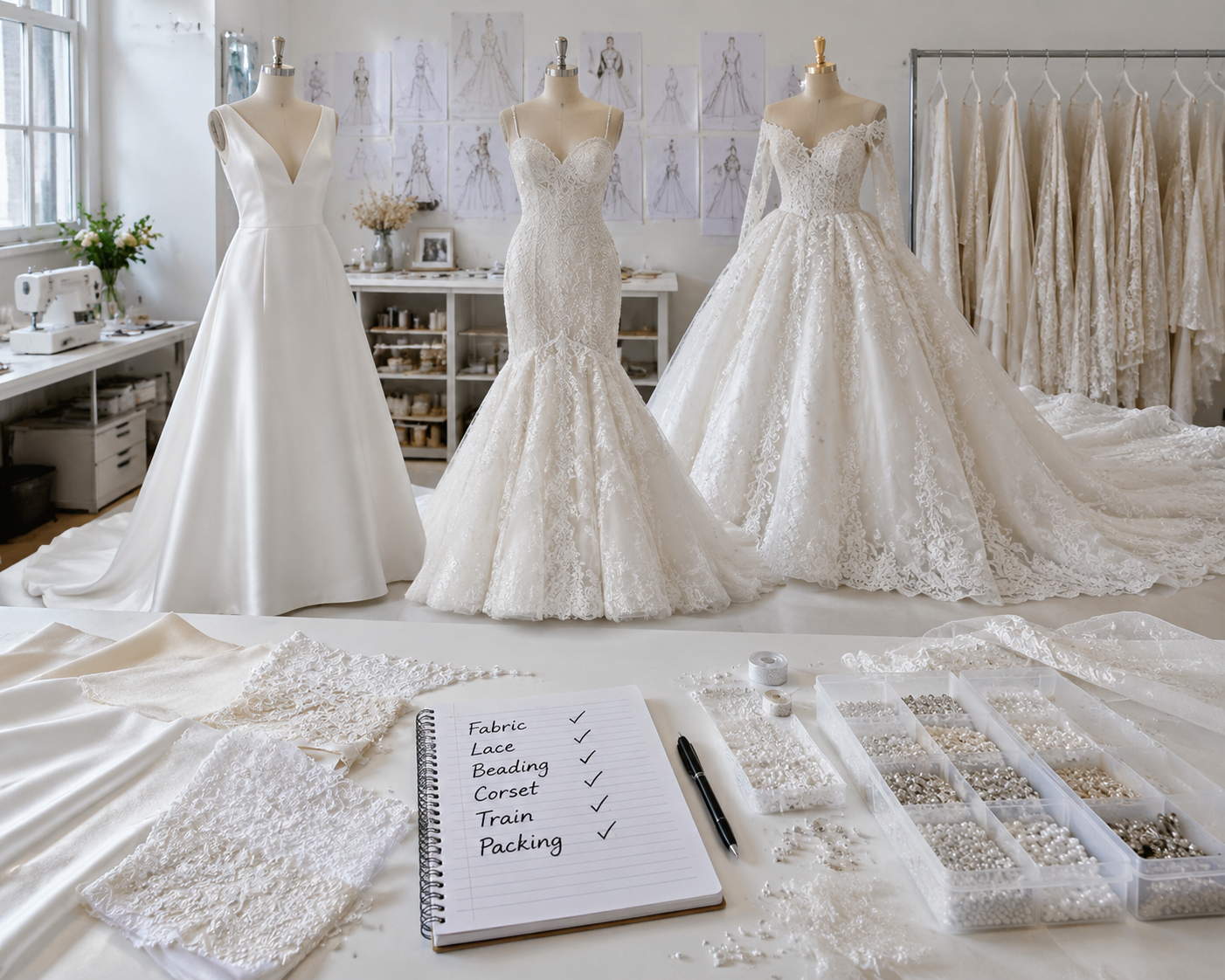 wedding dress production cost factors
